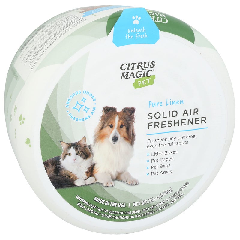 Citrus Magic Pet Odor Absorbing Solid Air Freshener, Pure Linen, 20-Ounce, Pack of 2 - Image 3